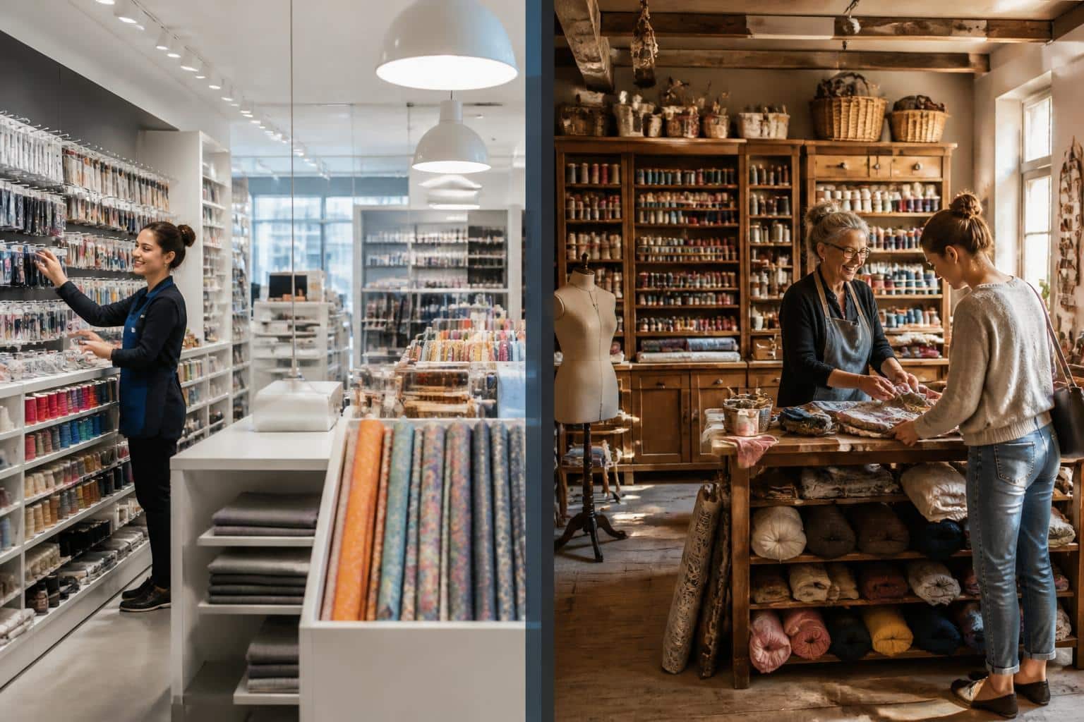 découvrez les avantages et inconvénients d'ouvrir une mercerie en franchise ou de rester indépendant pour faire le meilleur choix entrepreneurial.